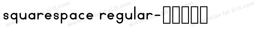 squarespace regular字体转换